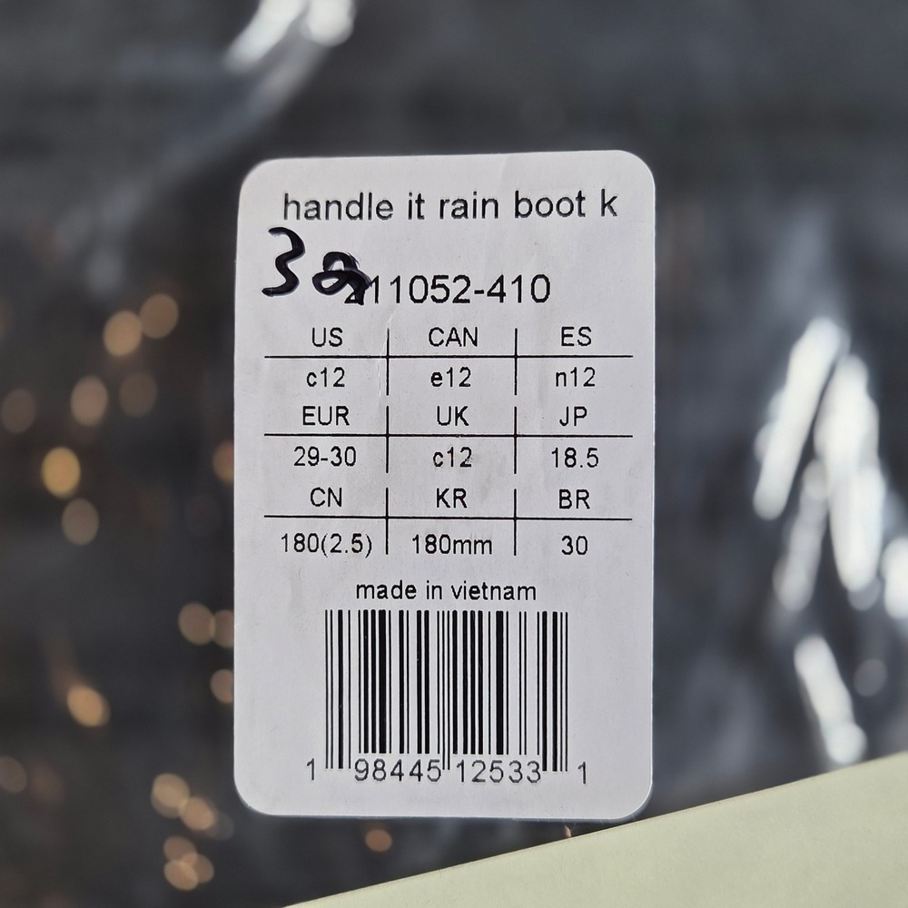 Crocs Handle It Rain Boot Kids Size C12 Navy Blue Waterproof Pull On Lightweight - Picture 7 of 8